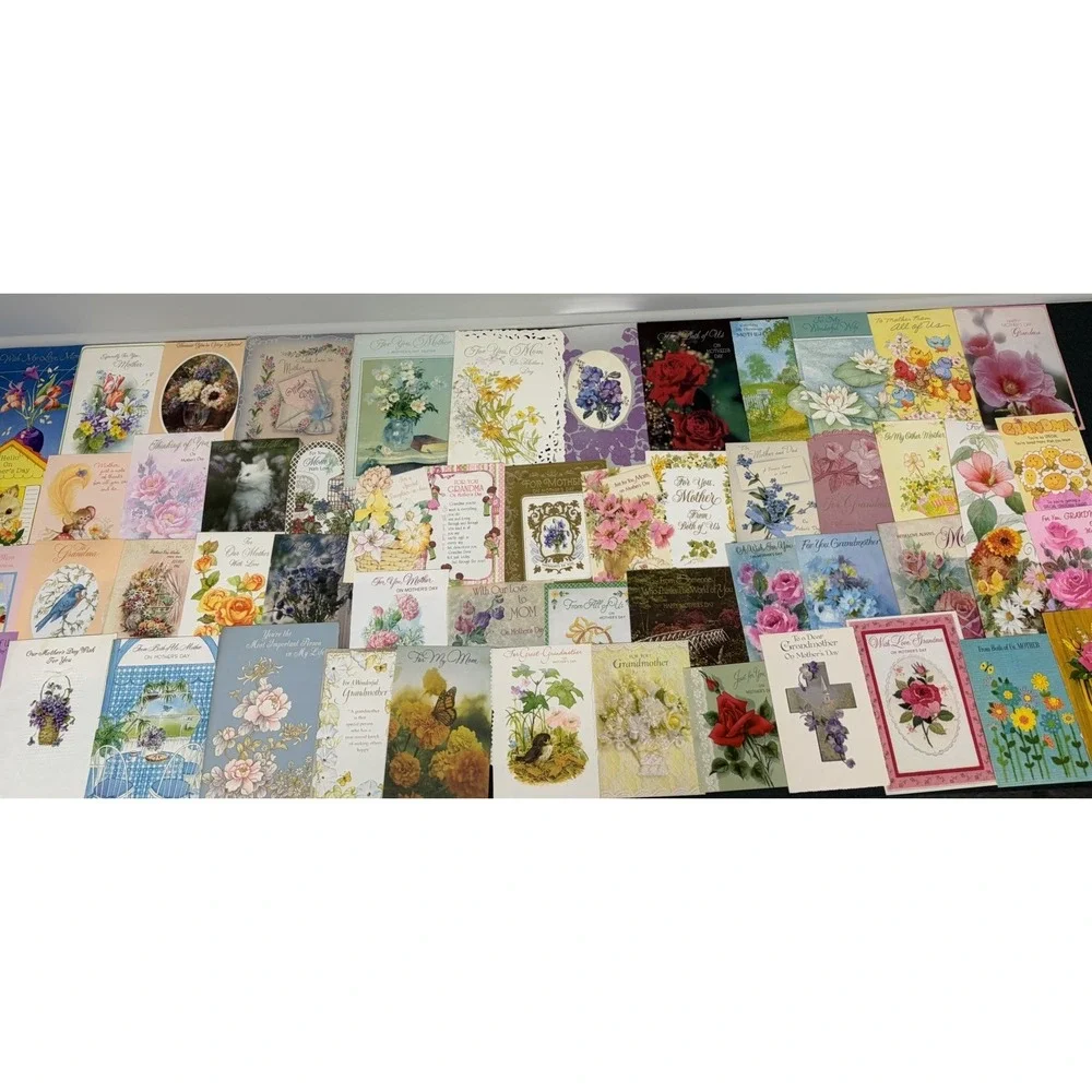 Vintage Mother's Day Greeting Cards Fronts ONLY Scrapbooking Crafts Lot of 50+